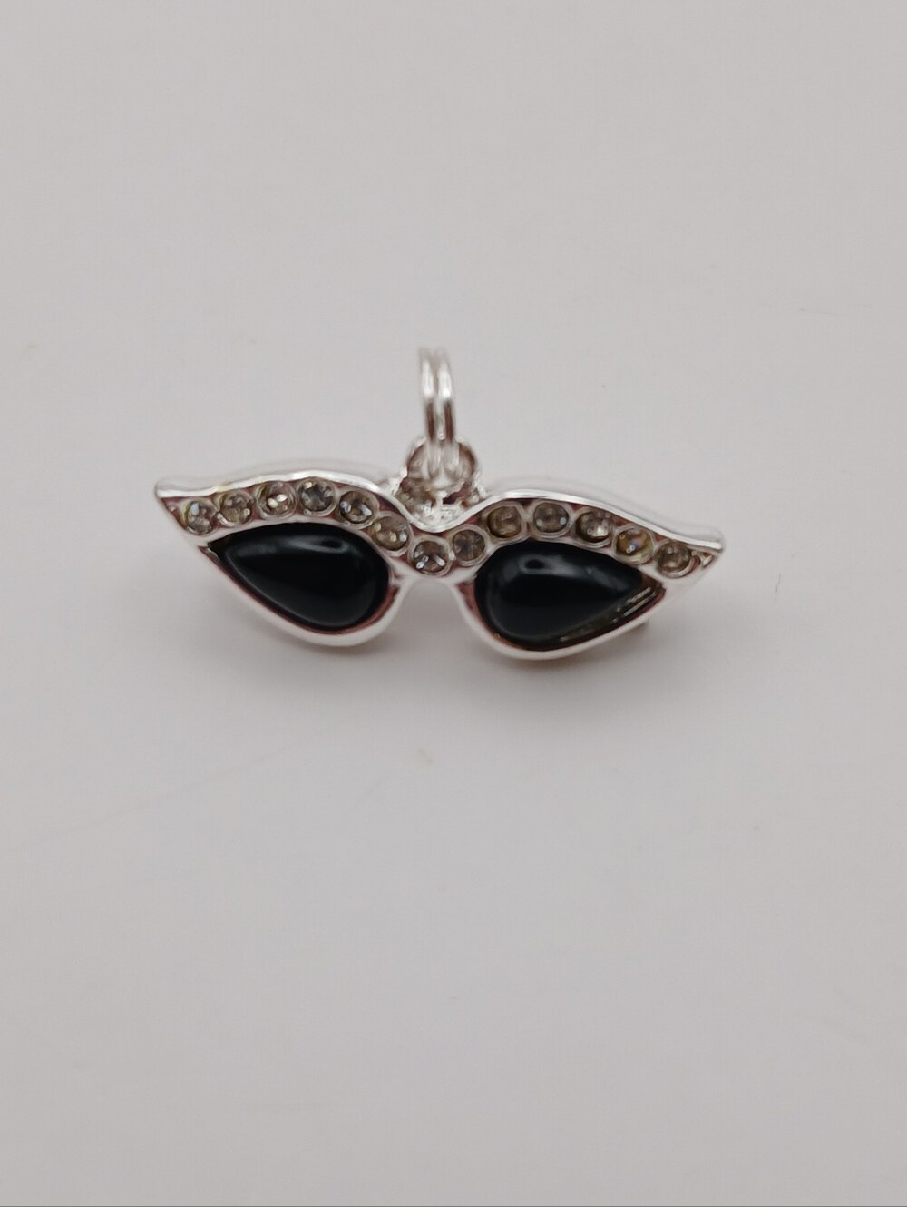 Vintage Cat Eye Shaped Sunglasses Marked 925 Dangle Charm For Bracelet